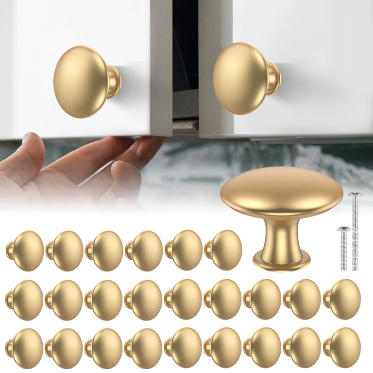 Ikoopy 25Pcs Drawer Knob Set Zinc Alloy Cabinet Handles Rustproof Gold  Dresser Knobs with Screws Decorative Drawer Pull Handle Furniture Knobs for  ...