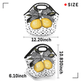 thumbnail image 3 of Herdesigns Lemon Insulated Lunch Bag Neoprene Lunch Box for Women Men Soft Cooler Bag Cute Fruit Washable Lunch Tote for Work Outdoor Picnic, 3 of 7