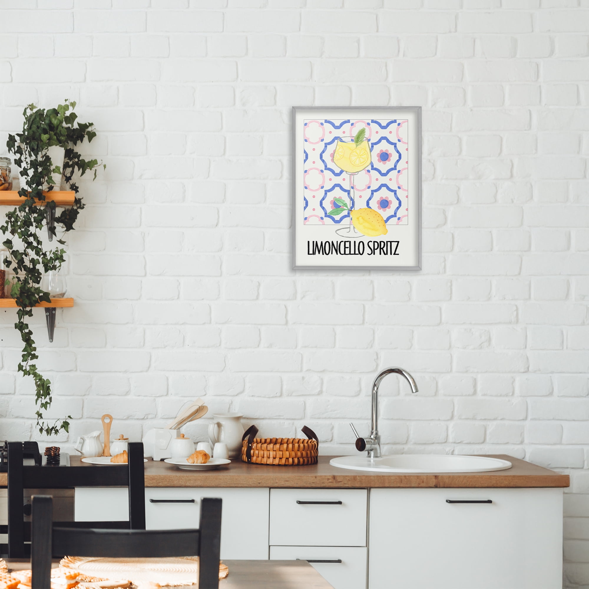 Stupell Industries Italy Spritz on My Mind Gray Framed Giclee Art, design by Nina Jacobs