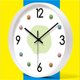thumbnail image 5 of Reloj de pared blanco de lujo estilo crema, movimiento silencioso, funciona con pilas., 5 of 7