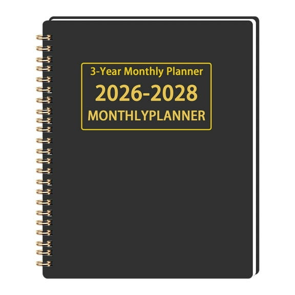 BinKFF Monthly Planner 2026-2028, 2026-2028 Calendar 36 Months, 8.5" x 5.9", Jan 2026- Dec 2028, with Spiral Bound, 3 Years Academic Planner Perfect for School & Office for Women & Men