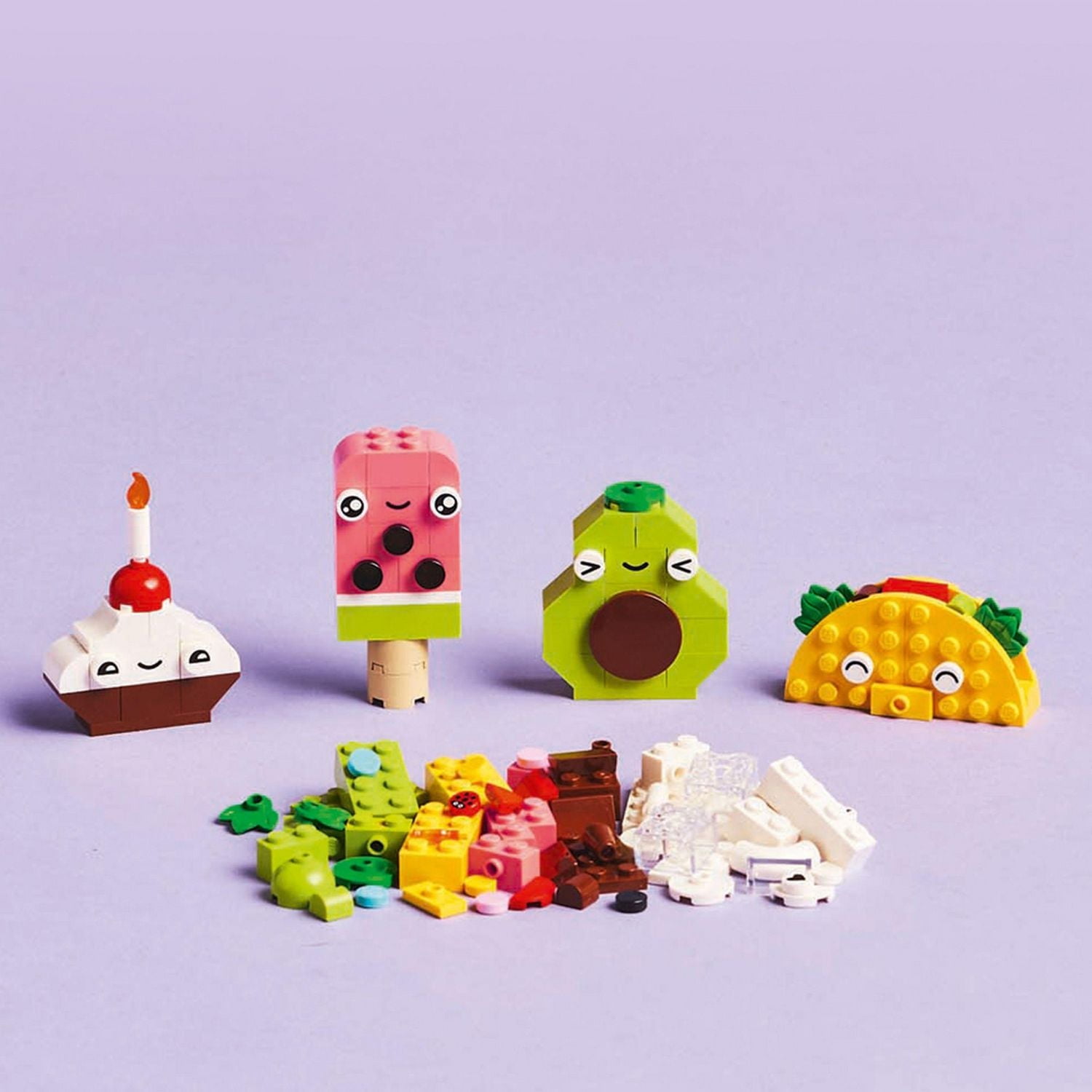 LEGO Classic Creative Food Friends Building Toy Set - Pretend Play Food for Kids, Boys and Girls, Ages 4+ - Learning and Educational Toy for Preschool - Gift Idea for Birthdays - 11039