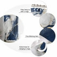thumbnail image 5 of Blue Marble Shower Curtain Set ，Waterproof Fabric Shower Curtains Gold Line Modern Shower Curtains for Bathroom,Bathroom Decor 54x"78", 5 of 6