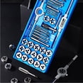 thumbnail image 2 of HLONK Multi-Purpose Tap And Die Set  M3-M12 Metric Threaded Plugs  Hand Threaded Taps  Straight Taps  Tapping And Threading Tools  Universal Die Assortment Set, 2 of 6