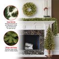 thumbnail image 2 of National Tree Company Ensemble de 4 Pcs de Verdure de Vacances avec Lumières LED Blanches, 2 of 4