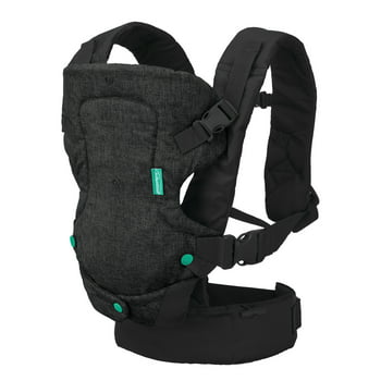 Infantino Flip 4-In-1 Convertible Baby Carrier, 4-Position, Black