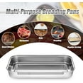 thumbnail image 4 of 3 Pc Stainless Steel Breading Metal Food Trays, Oven Safe, Durable, Amazing Baking Molds - Perfect Baking Gifts for Family, 4 of 6