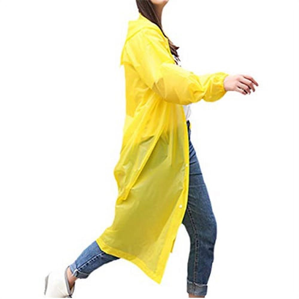 BeQeuewll Unisex Waterproof Jacket EVA Raincoat Rain Coat Hooded Rainwear - image 2 of 4