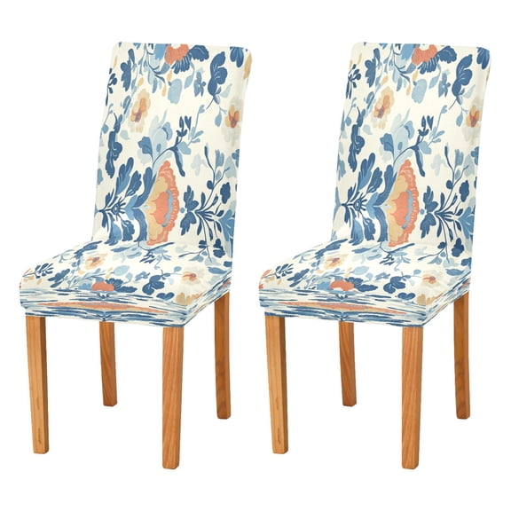 BZSMCE Chairs Slipcovers Dining Chair Covers Flowers Pattern Creative Pattern