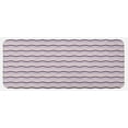 thumbnail image 1 of Eggplant Kitchen Mat, Sea Ocean Wave Inspired Zig Zag Image in Purple Tones Art Print, Plush Decorative Kitchen Mat with Non Slip Backing, 47" X 19", Pale Pink Purple, by Ambesonne, 1 of 1