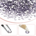 thumbnail image 2 of 1-Conjunto de Strass de Resina con Respaldo Plano, Cristales de 5mm en Bulto para Manualidades/Ropa/Decoración de Uñas, Paquete de 15000 con 1 Bolígrafo de Cera y 1 Pinza [Púrpura Claro], 2 of 6