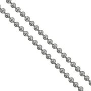 Stainless Steel Military Ball Bead Chain 2.3mm Dog Tag Link Pallini Necklace 18" Gray Jewelry Female