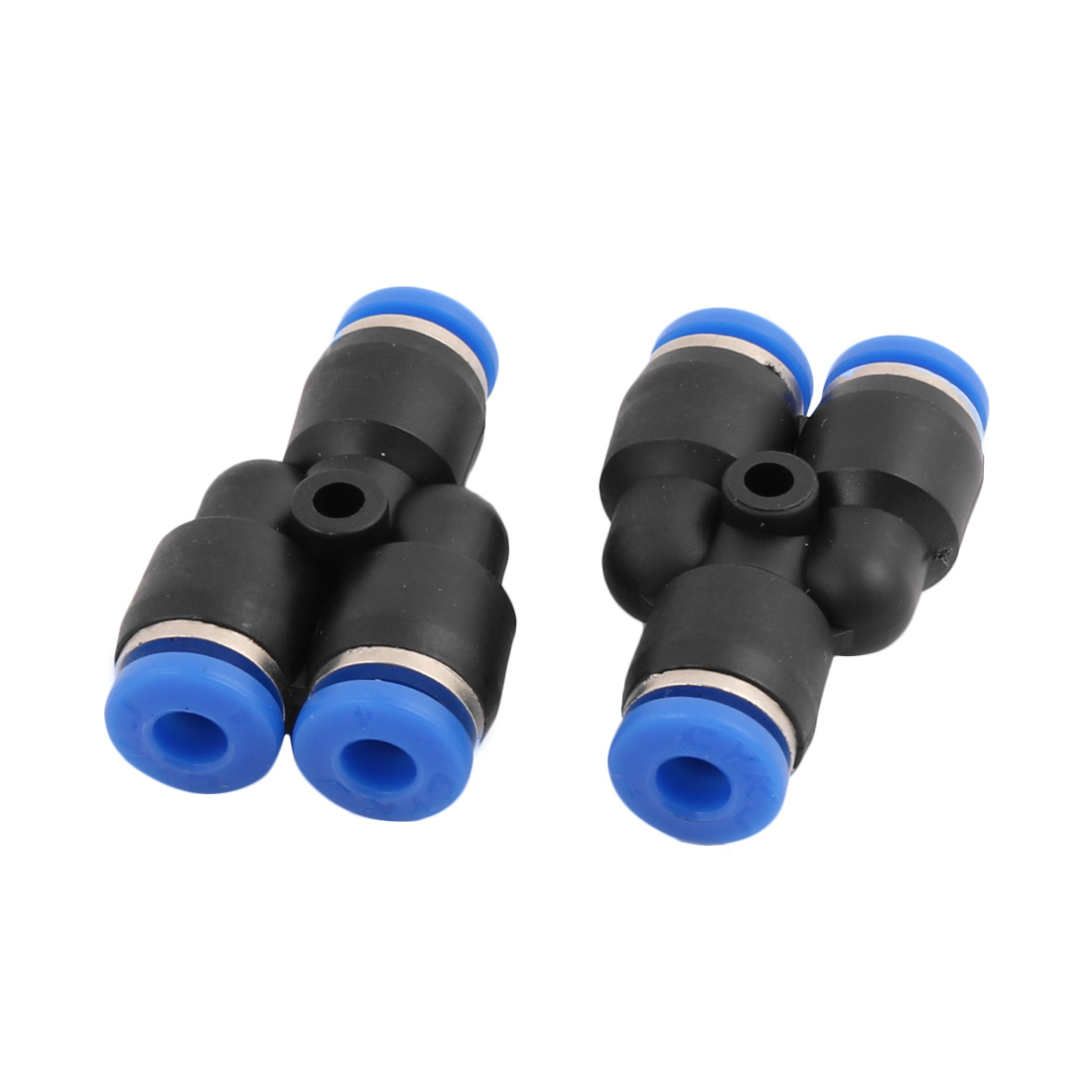 Unique Bargains 20Pcs 4mm Dia Y Type 3 Ways Tube Hose Pneumatic Air Fitting