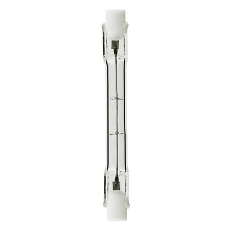 R7s Base General Light Bulb - Plusrite 3350 - 100W Halogen Light Bulb - T3, R7s Base, 1,400 Lumens, 120V