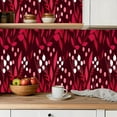 thumbnail image 5 of Peel and Stick Wallpaper Canvas Contact Paper Floral seamless bunches berries dark red Self Adhesive and Removable 24in x 118in, 5 of 8