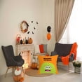 thumbnail image 4 of YOTQUSKI Fundas de almohada de Halloween, fundas de almohada de Halloween, fundas de almohada de calabaza con linternas, funda de cojín negra de murciélago de terror, fundas de almohada espeluznantes, 4 of 5