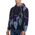 thumbnail image 3 of Sikiie Dreamcatcher With Colorful Feathers Men's Hoodie, Essentials Hoodie, Sweatshirt, Pullover Hooded Sweatshirt for Men-XX-Large, 3 of 7