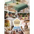 thumbnail image 5 of Green Ombre Table Cloth, Waterproof Tablecloth for Square Tables, Modern Yellow Gradient Farmhouse Art Reusable Washable Fabric Table Cover for Restaurant Kitchen Dining Tables 60"x60", 5 of 9