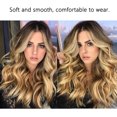 thumbnail image 2 of Extensiones de cabello de peluca rubia Ombre ondulado largo suave natural de 22 '', 2 of 5