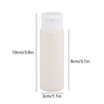 thumbnail image 3 of Btomtd 50ml Travel Dispenser Bottle Leak Proof Refillable Container with Flip Cap for Lotion Shampoo Portable Soap Dispenser, White, 3 of 6