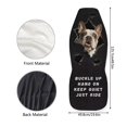 thumbnail image 7 of HUISEFOR Funny Dog Car Seat Cover Comfortable Fashion Car Seat Covers Protector Elastic Polyester Cars Interior Accessories Breathable Universal Fit for Most Cars SUV, 7 of 7