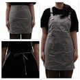 thumbnail image 2 of Unique Bargains Kitchen Apron with Headband Cotton Apron Deep Gray 25.59"x25.2", 2 of 6