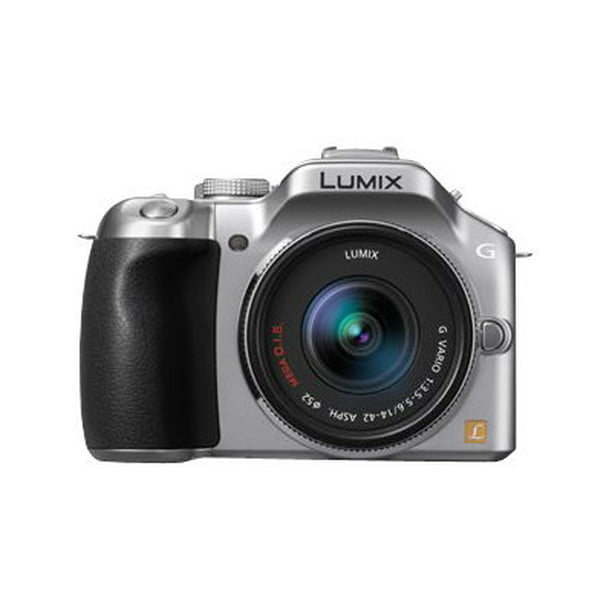Microbe helper Indiener Panasonic Lumix G DMC-G5K - Digital camera - mirrorless - 16.05 MP - Four  Thirds - 3x optical zoom 14-42mm lens - silver - Walmart.com