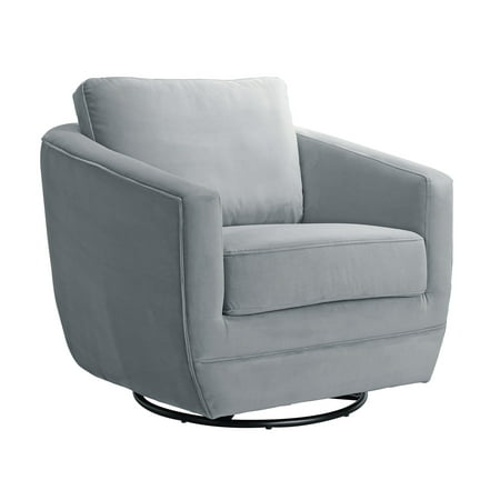 Second Story Home Gogh Upholstered Swivel Glider- Dappled Gray
