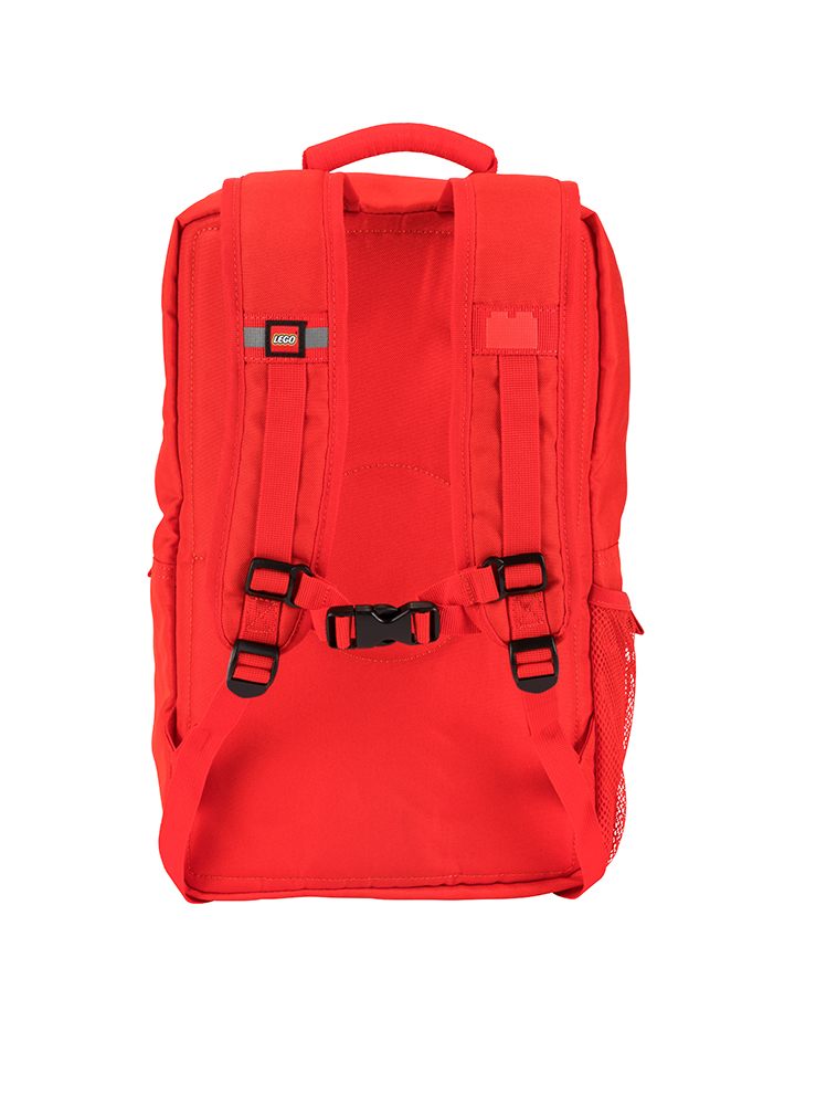 LEGO Unisex 17" Adjustable Shoulder Strap Brick School Backpack, Red