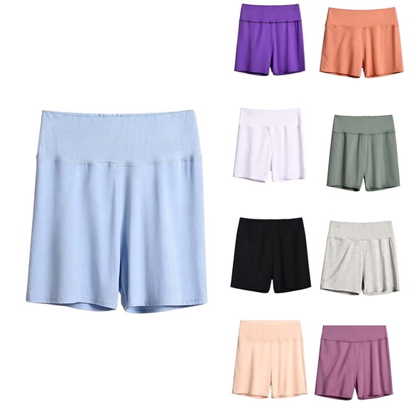 Bixock Women Pajamas Shorts Loungewear Shorts Sleep Shorts Elastic High Waist Soft Stretchy Daily Indoor Homewear Sleepwear Base Layer Trousers Women Clothings