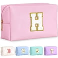 thumbnail image 1 of Bolsa de maquillaje TOPEAST Preppy para niñas adolescentes, impermeable, rosa, 1 of 7