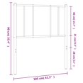 thumbnail image 2 of vidaXL Metal Headboard Black 100 cm, 2 of 4