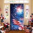 thumbnail image 6 of JHyouerji 4th of July Door Cover 71x35 Inch Independence Day Front Door Cover Patriotic American Flag Memorial Day Veterans Day Outdoor Porch Decoration, 6 of 7