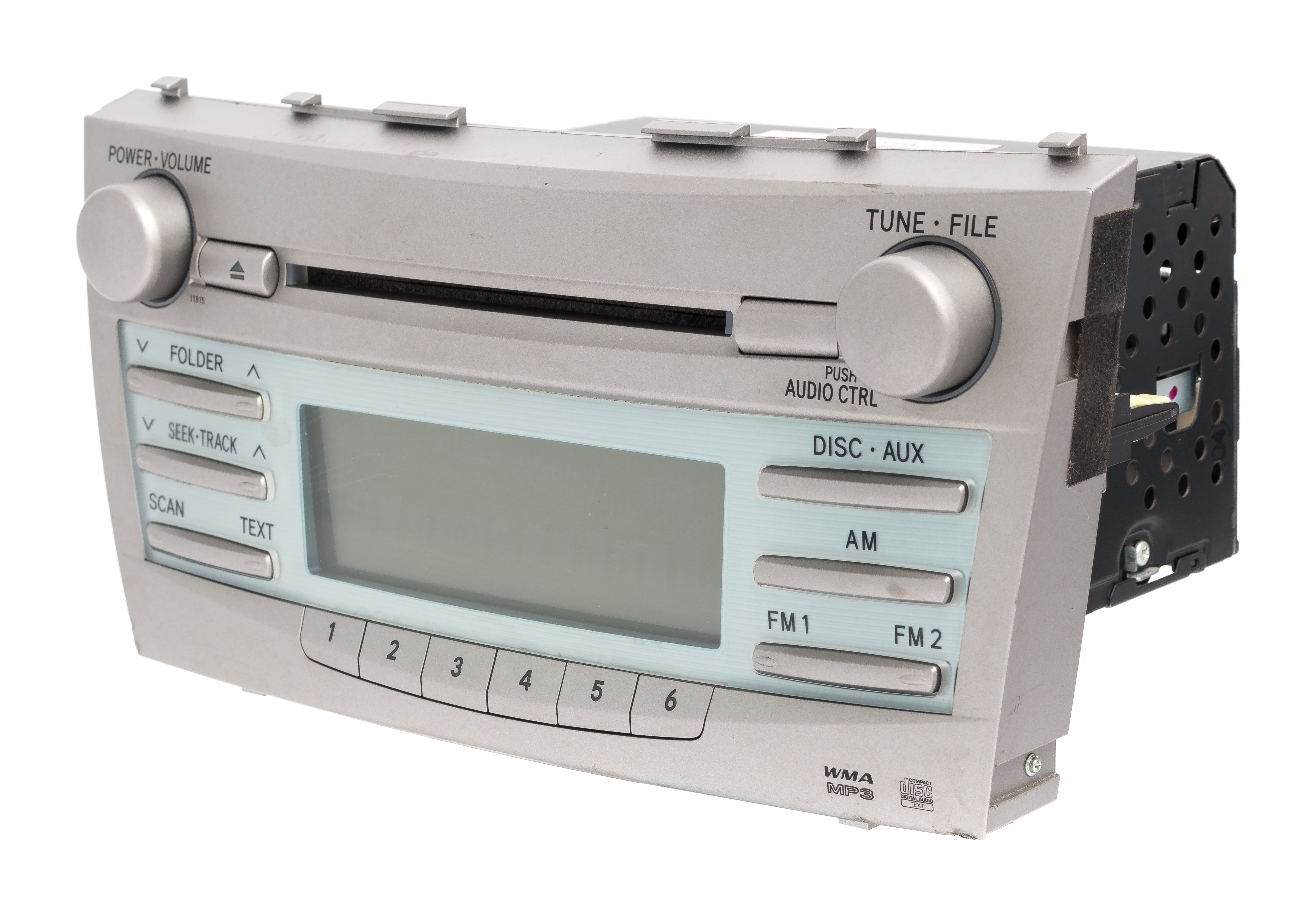 Restored 20072009 Toyota Camry AM FM Radio MP3 CD Player Face 11815 Model ID 8612033890 (Refurbished)