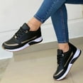thumbnail image 2 of Chaussures pour Femmes Adultes Chaussures Compensées Nouvelles Chaussures Décontractées pour Femmes Chaussures de Sport Chaussures Simples pour Femmes Chaussures Féminines (Noir, 6.5), 2 of 3