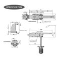 thumbnail image 3 of Walk In Freezer Door Latches Walk In Cooler Door Handle Latches Freezer Kit Heavy Duty With Key And, 3 of 5