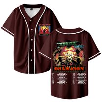 OsamaSon Jump Out Tour 2025 Merch Baseball Jersey V-Neck Shirt Women Men Short Sleeve Streetwear Clothes
