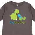 thumbnail image 4 of Inktastic Happy Dinosaur New Big Brother Boys Long Sleeve Toddler T-Shirt, 4 of 5
