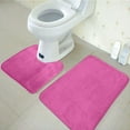thumbnail image 2 of XZNGL Pillow Cases Coral Velvet Memory Cotton Mat Bathroom Absorbent Non-Slip Carpet 3 Pcs/Set, 2 of 3