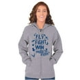 thumbnail image 3 of US Air Force Fly Fight Wind Pride Zip Up Hoodie Men's Women's Brisco Brands L, 3 of 6