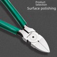 thumbnail image 3 of 6-Inch Spring-Loaded Offset Diagonal Pliers for Electricians - Multifunctional Cutting Tool with Precision Blades, Lightweight 0.15KG Design, Durable Construction - Pack of 20 (Case of 120) - Model, 3 of 4