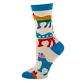 thumbnail image 5 of Oooh Yeah Women's Colorful Novelty Crew Socks, Funny Crazy Silly Socks, New Liberal, 5 of 6