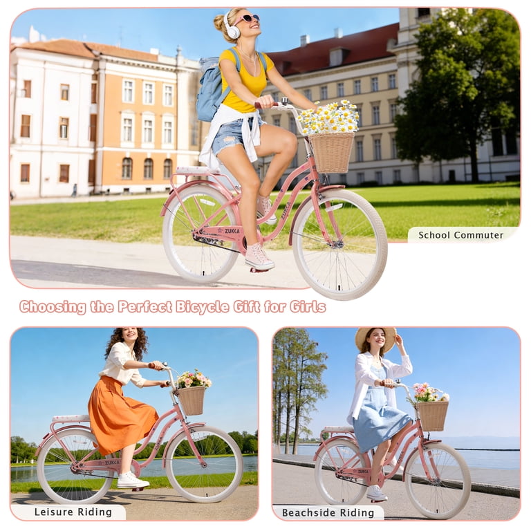 Meghna 24 inch Cruiser Bike Single Speed Dual Brake with Woven