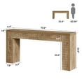 thumbnail image 6 of Tribesigns 70.9" Extra Long Console Table, Narrow Sofa Table Behind Couch, Brown, 6 of 9