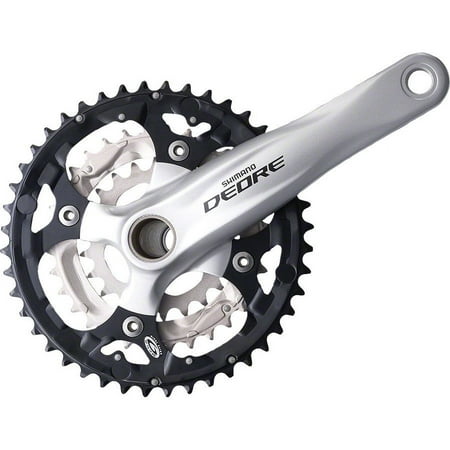 Shimano Deore M590 9-Speed 170mm 26/36/48t Crankset Silver with Bottom