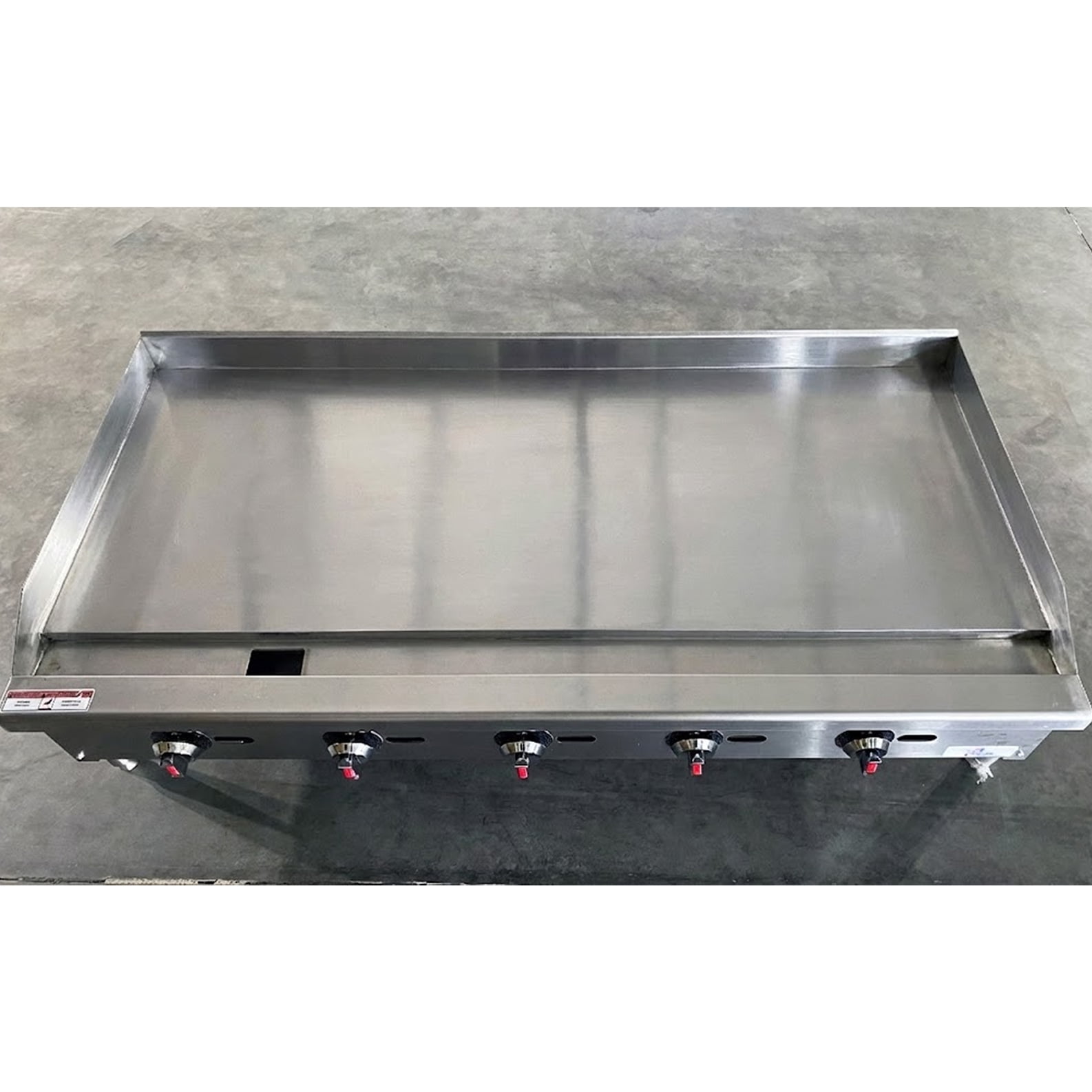 60" NSF Certified Commercial Thermostat Gas Griddle | Heavy-Duty 150,000 BTU Flat Top Grill for Restaurants
