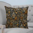thumbnail image 4 of Pillow Covers 18x18 Set of 2, Boho Floral Throw Pillow Covers Decorative Couch Cushion Cover, Vintage Botanical Paisley Flower Microfiber Soft Square Pillowcases for Bedroom Living Room Sofa, 4 of 7