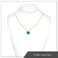 thumbnail image 2 of X & O Women's 14K Yellow Gold Plated Blue Zircon Crystal Pendant Necklace, 2 of 6