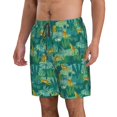 thumbnail image 2 of Honeii Shorts Décontractés à Imprimé Léopard pour Hommes avec Cordon de Serrage, Maillots de Bain Séchage Rapide Shorts de Plage-3TG, 2 of 6