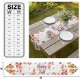 thumbnail image 3 of Fall Gnomes Table Runner Linen Burlap Table Runner 72 Inches Long Thanksgiving Pumpkin Maple Leaves Gray Brown Dresser Scarves for Kitchen Island Coffee Dining Room Party Holiday Decoration 16"x72", 3 of 8